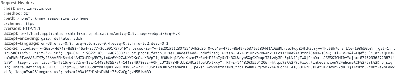 web authentication method illustration Chrome cookie usage